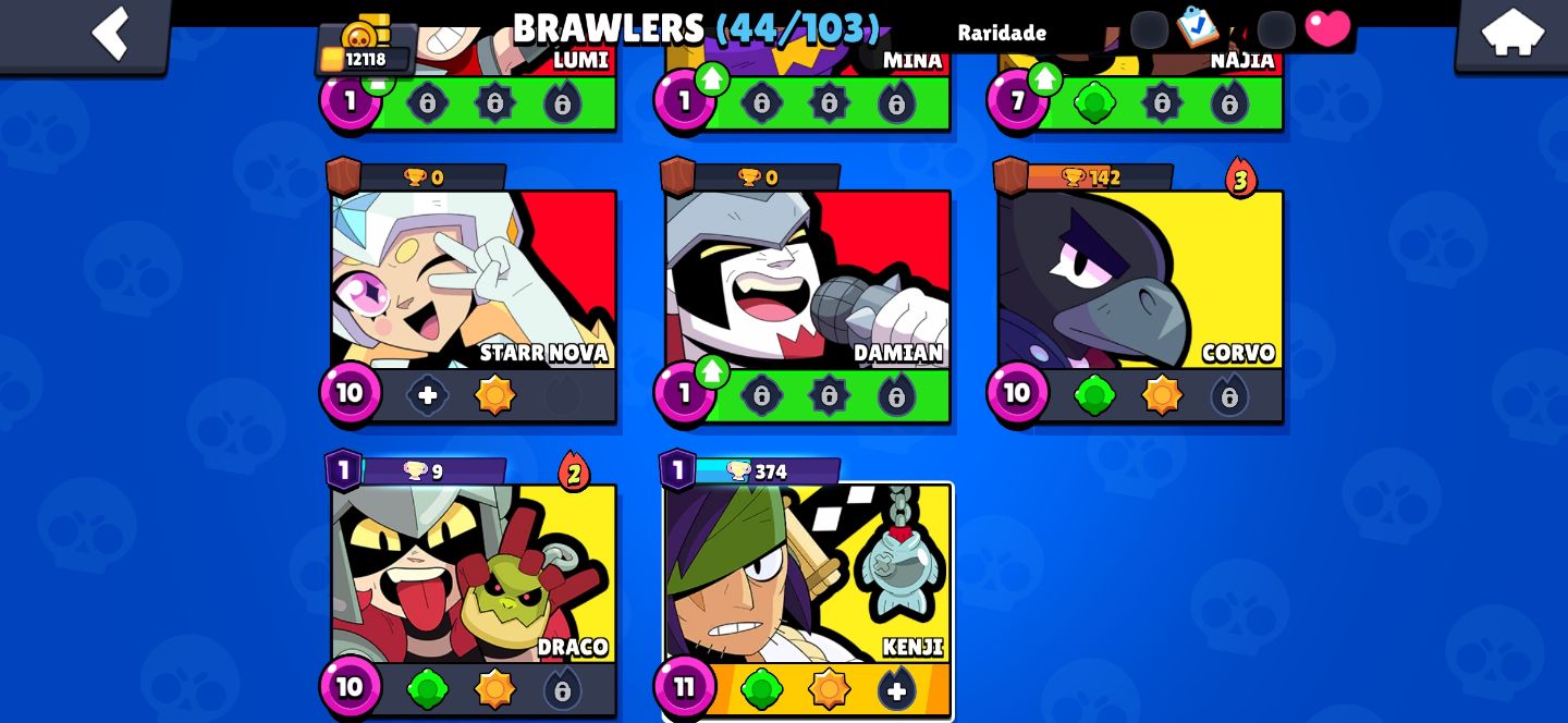 CONTA BRAWL STARS ANTIGA 17K TROFÉUS | 52 BRAWLERS| 150+ SKINS | ACESSO COMPLETO