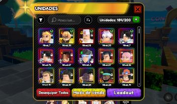 Conta ASTDX com Kokushibo, Chrollo e - Roblox - All Star Tower Defense ...