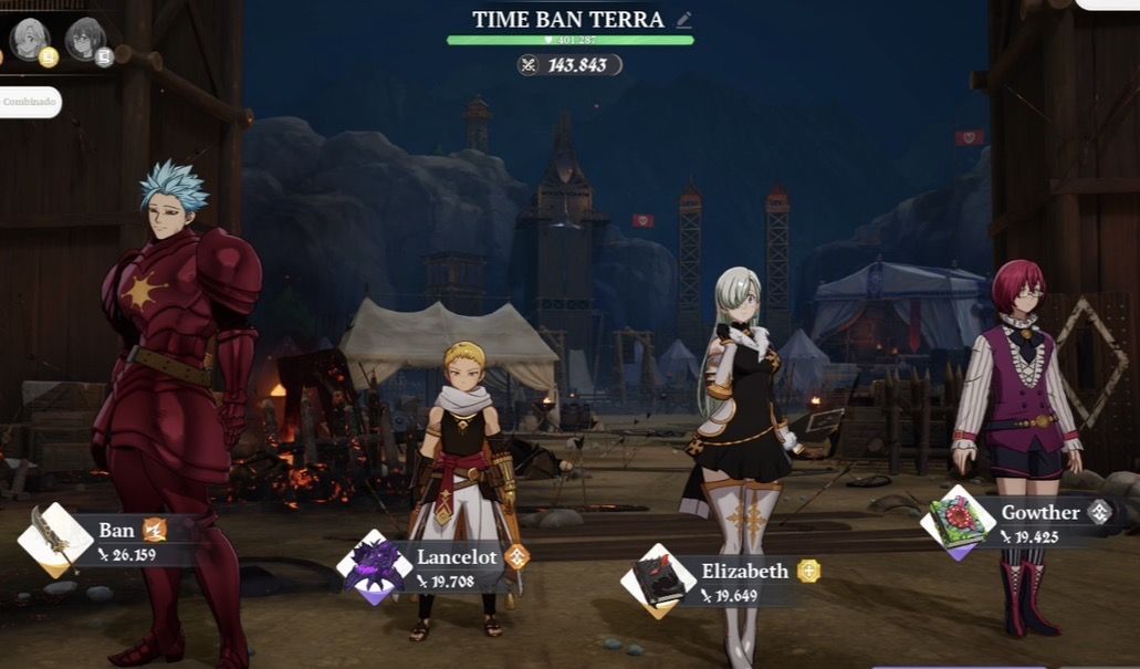 Conta 7dso com 3 p10: ban, merlim e diane