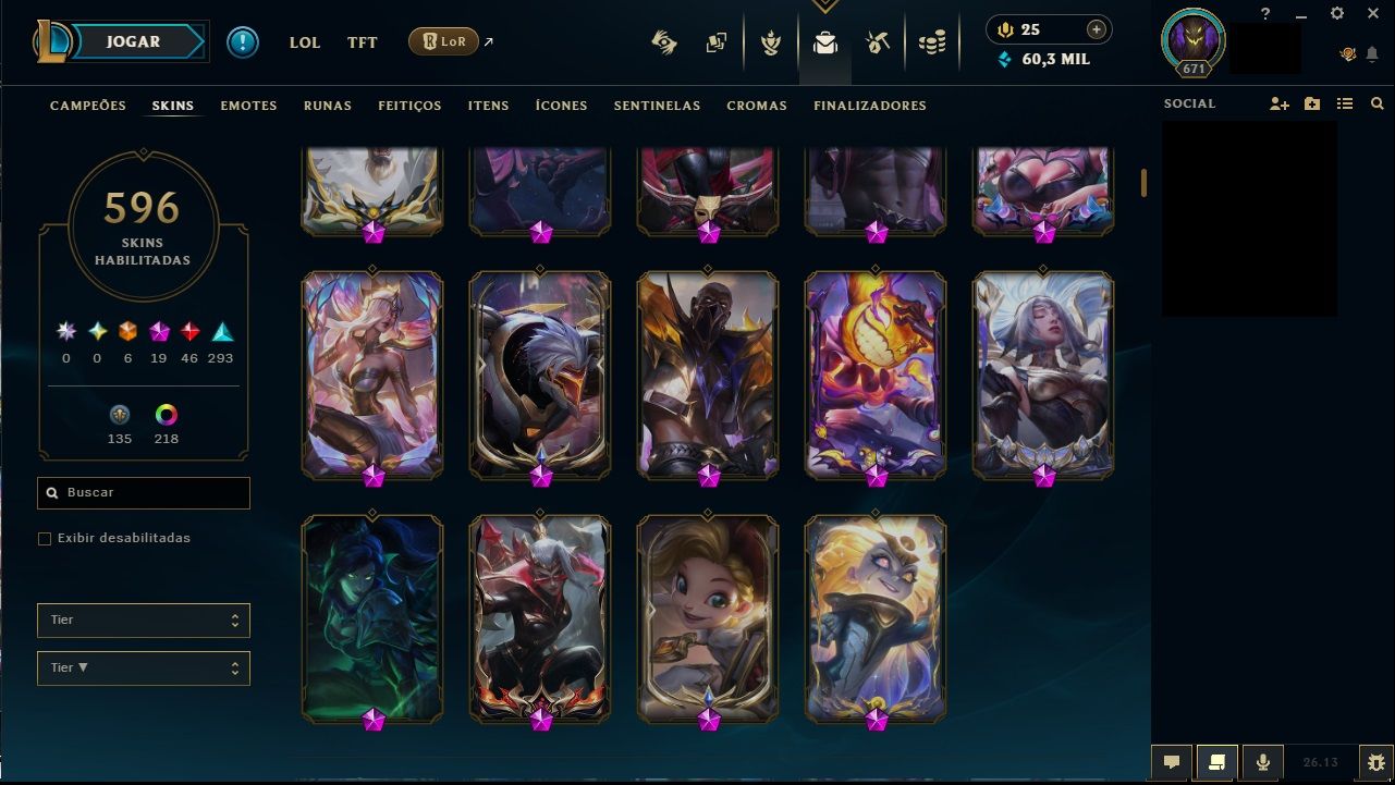 Conta league of legends ( ESMERALDA 1 )