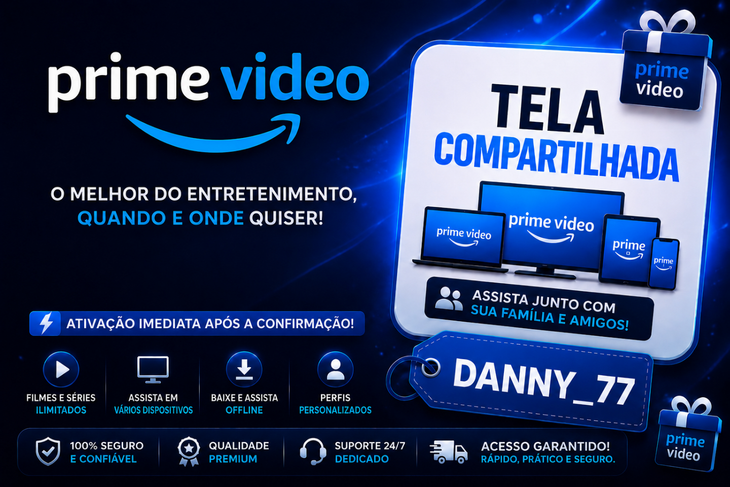 PRIME VIDEO TELA PRIVADA 30 DIAS