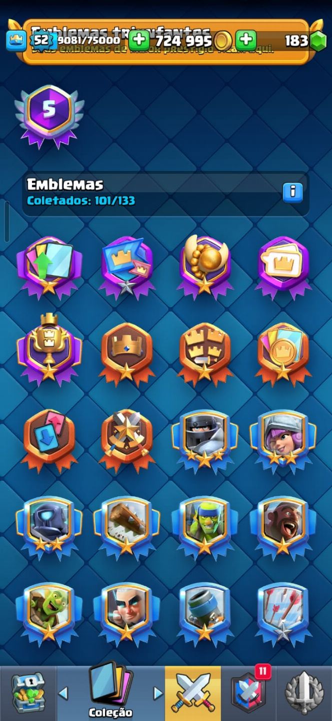 CONTA CLASH ROLAYE +6 ANOS - 11360 TROFEUS - NIVEL 59