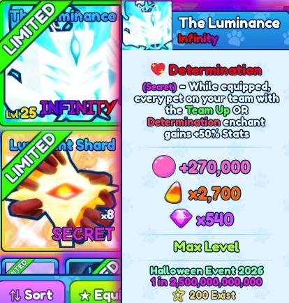 Pet infinity - The Luminance 1/2.5T