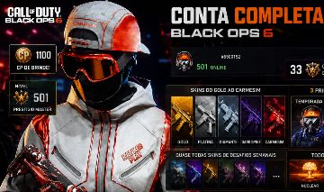Conta Disponível do cod bo7 ,Lvl 550 prestigio Master, com singularidade e carme