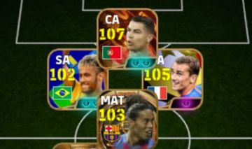 CONTA EFOOTBALL RARA! CRIS 107 BUGADO + GRIEZMANN 2018 + NEY DO PACK E R10 PRIME
