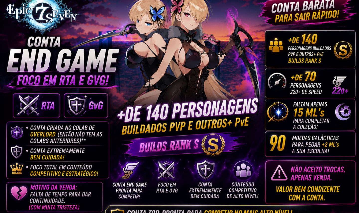Conta Epic Seven - Cleave Agro Premium