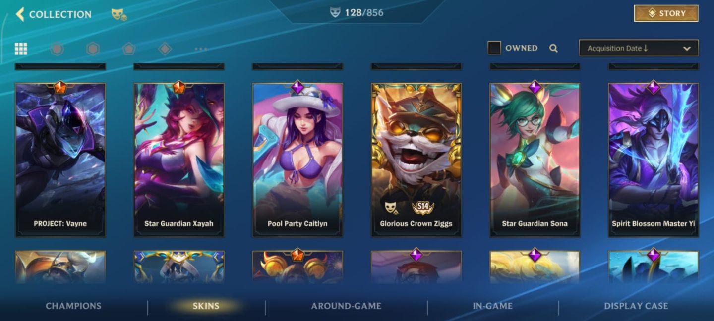 Conta Wild Rift 128 skin