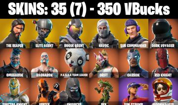 Conta Fortnite com The Reaper | Elite Agent | Rogue Agent | Havoc e 35 Skins