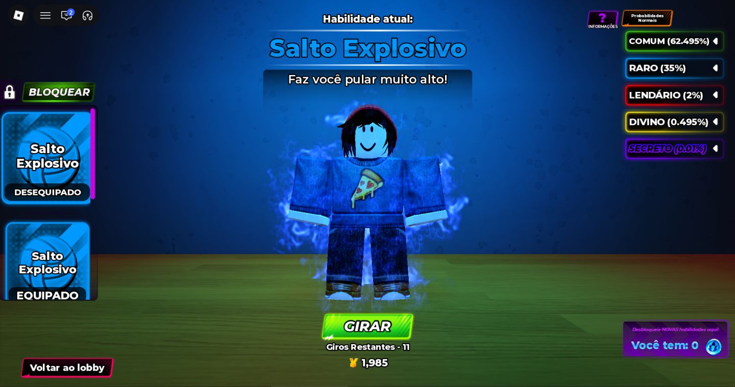 A melhor conta de lendas do volei pra iniciante da ggmax