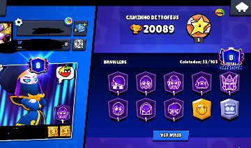 CONTA BRAWL STARS 20K Troféu Conta para iniciante