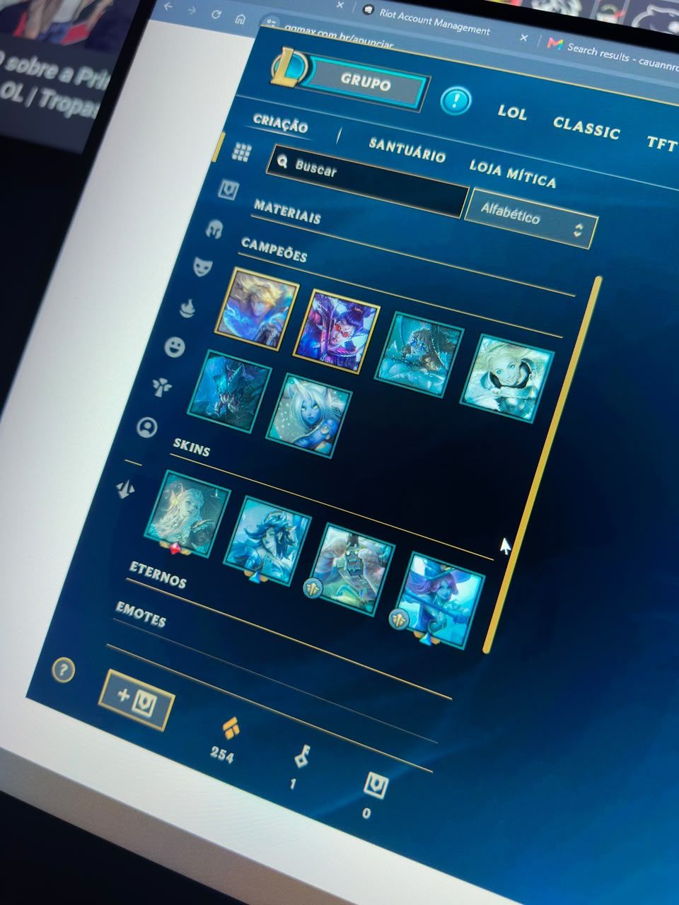 Conta lol com 700 RP + Skinz Ez ,Hwei, Leona , Miss , LB , Nami, Neeko