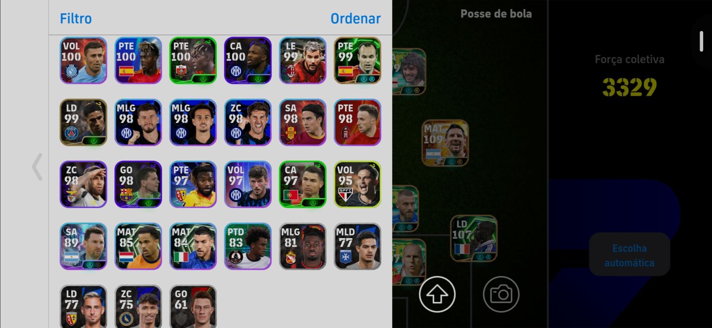CONTA EFOOTBALL COM 3337 DE FORÇA MÁXIMA,SO PEGAR E SER FELIZ JOGANDO!!