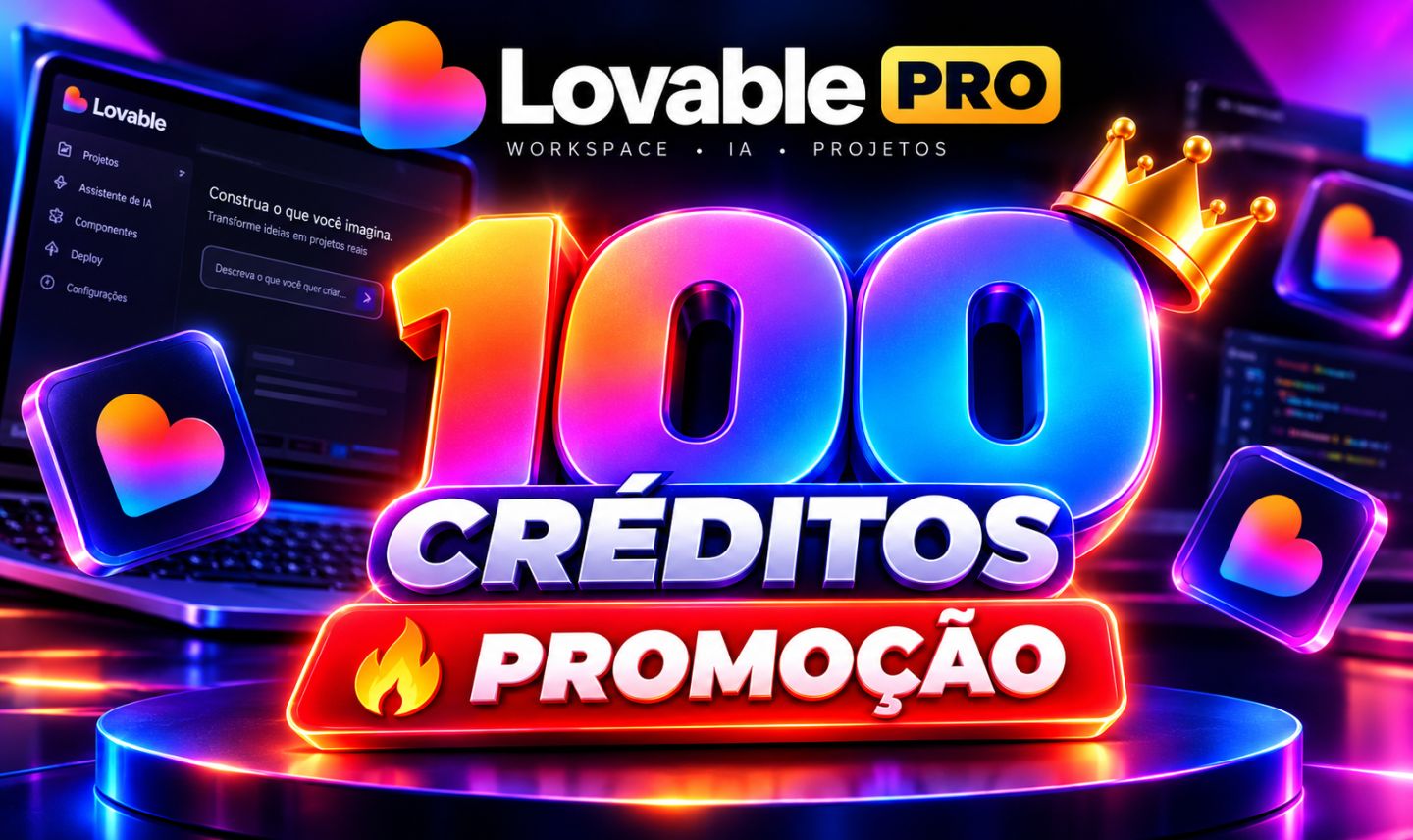 LOVABLE PRO | 100 CRÉDITOS NA SUA CONTA!