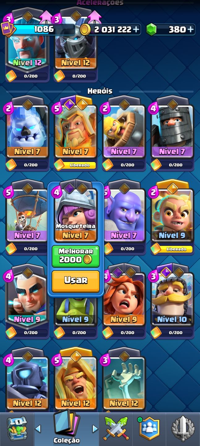 Conta Clash Royale nível 13