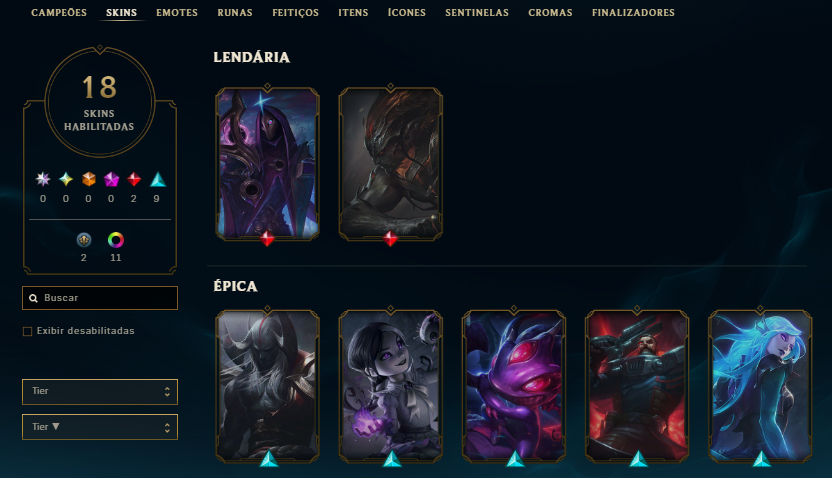 CONTA PLATINA +30 -10 PDL COM SKIN DO YASUO, NAAFIRI, AATROX, +20SKINS HANDLVL