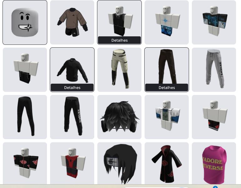 Conta do roblox, com skin + Blox fruits