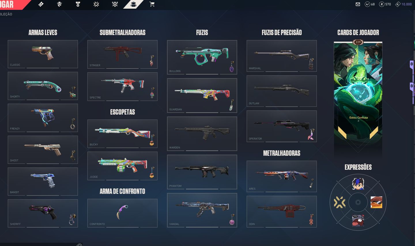 CONTA DE VAVA COM VARIAS SKINS DE VANDAL E PHANTOM (FULL ACESSO P RAPIDO)
