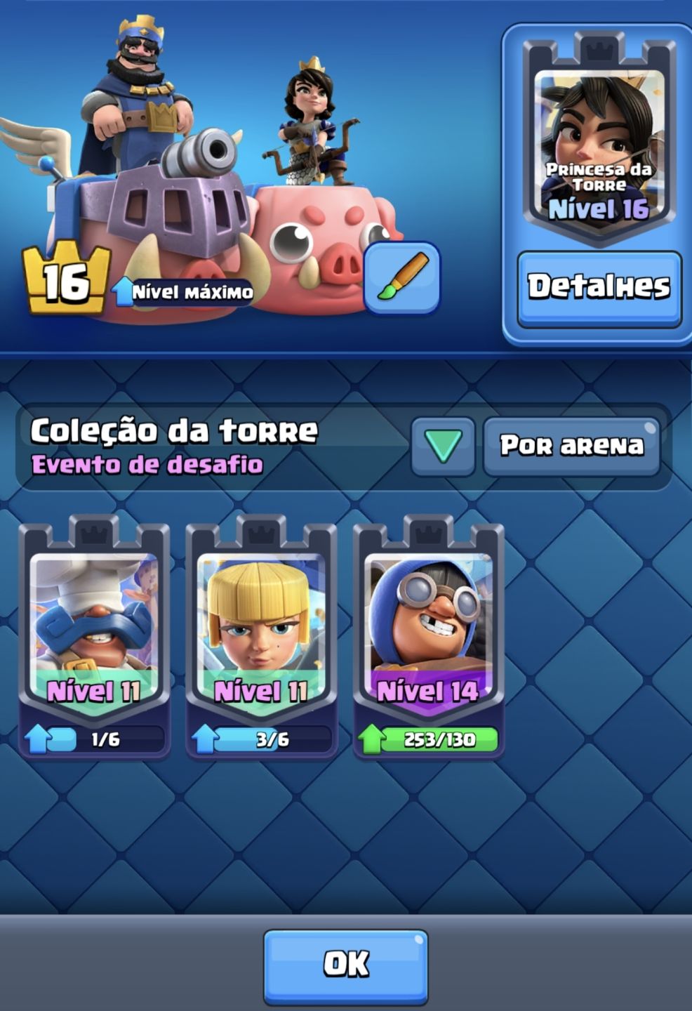 CONTA CLASH ROYALE END-GAME (10 ANOS) 14.000+ TROFÉUS | TORRE LV 16