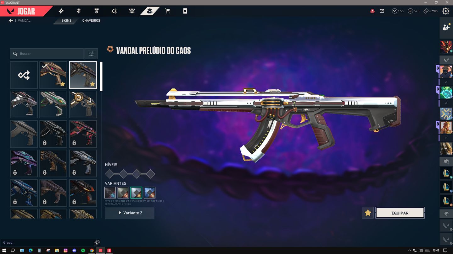 Conta Valorant Low Elo com Bastante Skin - PREÇO BAIXO PRA SAIR LOGO