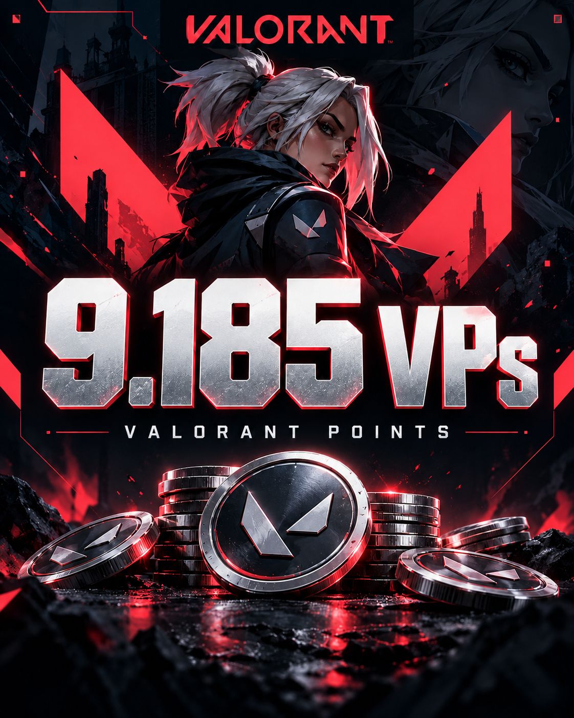 9.185 VPs | Valorant Points (VP) | MELHOR PREÇO