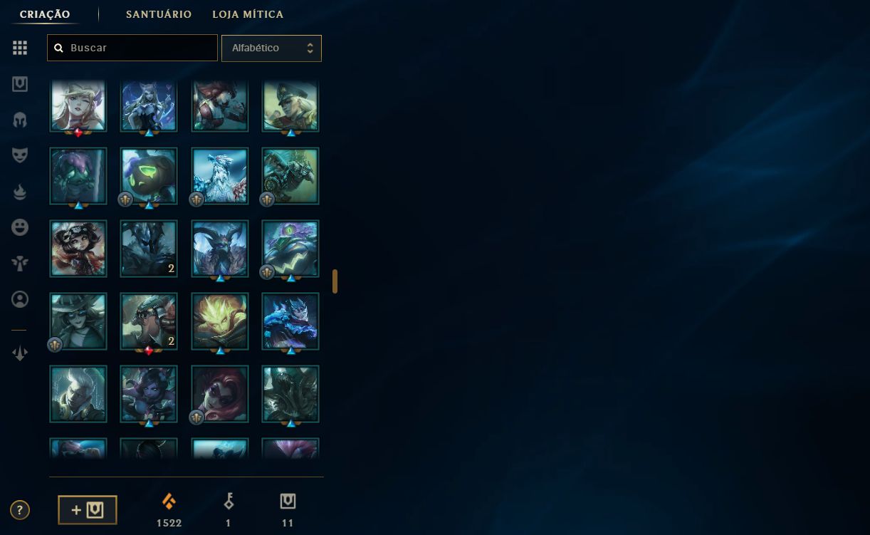 CONTA LEAGUE OF LEGENDS - 263 SKINS - ULTIMATE/MITICAS/LENDARIAS - FULL ACESSO