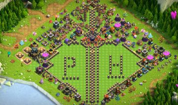 CV17 Full muros, 4k gemas, 5 construtores, vila bem encaminhado, ataque forte
