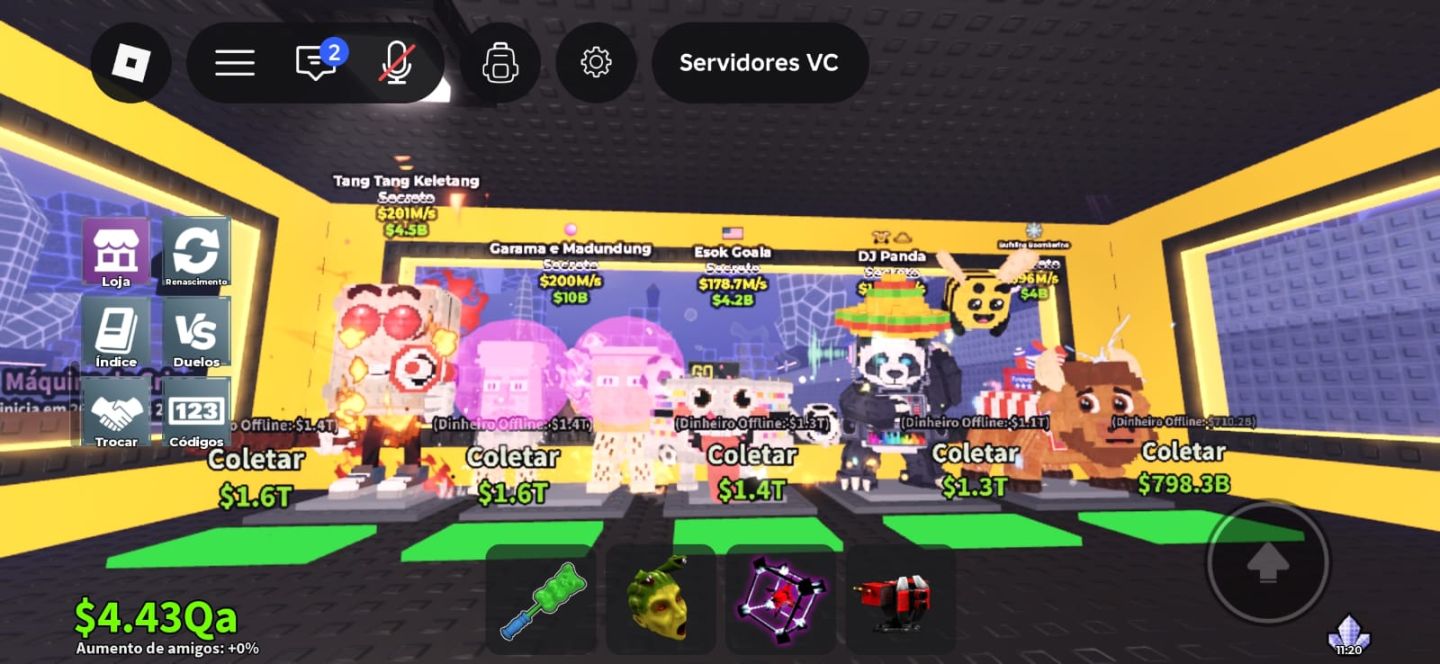 BRAINROTS RAROS E VALIOSOS