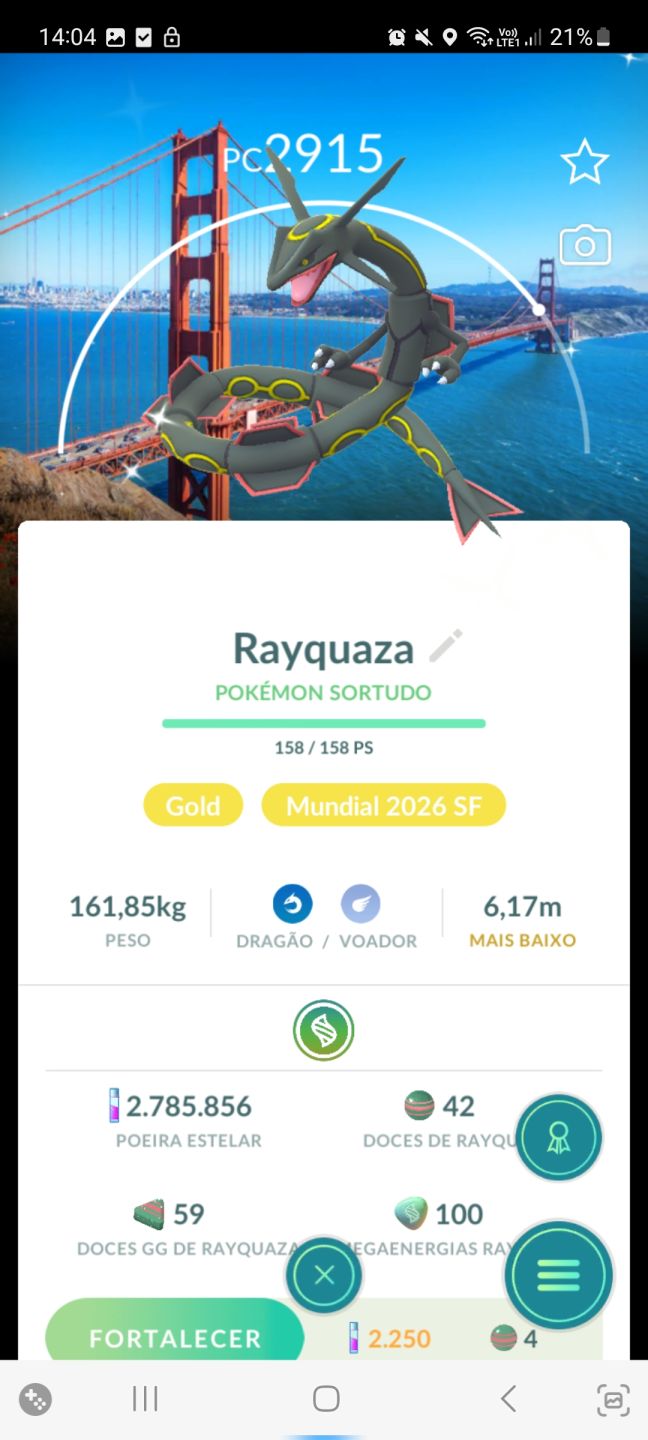 Conta Pokemon GO 700 Shinys Raros Nv 61