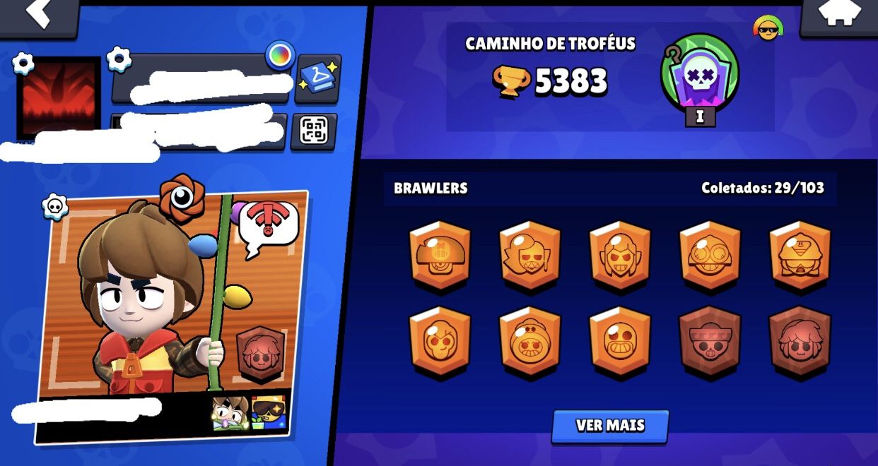 CONTA BRAWL STARS BOA PRA VOCE QUE NAO QR COMEÇAR DO ZERO