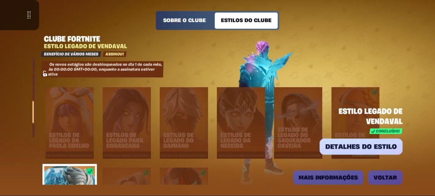 Conta de fortnite com clubes