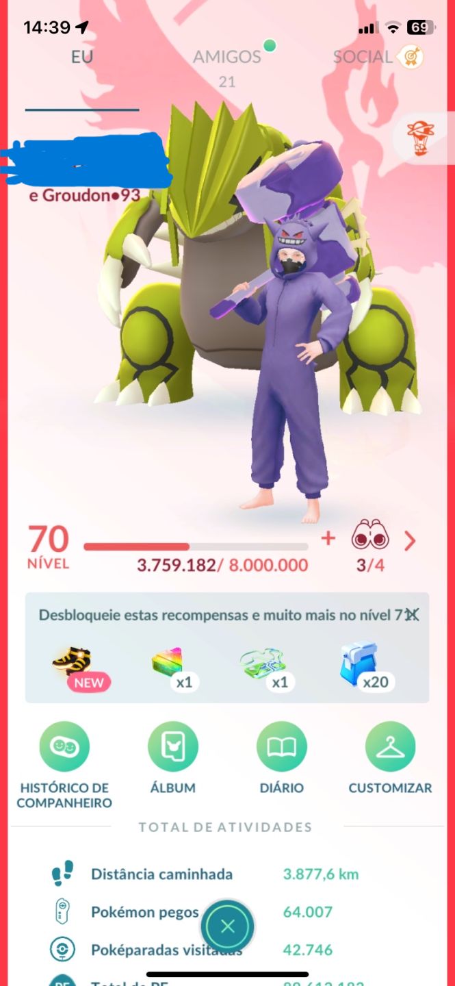 Pokémon GO LVL 70, Conta Rara de 2016 , +700 Shinies e muito mais