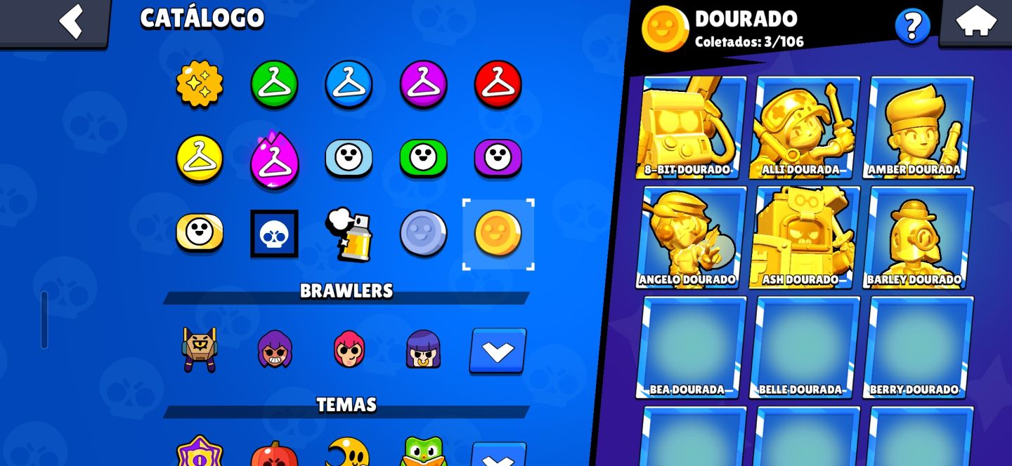 CONTA DE BRAWL STARS COM 3 SKIN RARAS