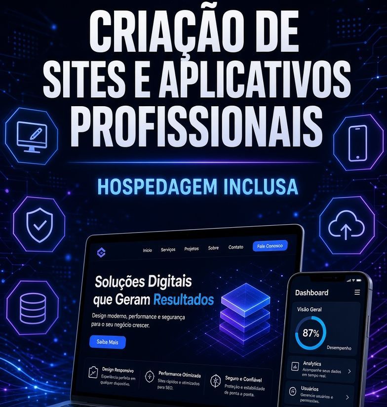 Criação de Sites e Aplicativos Profissionais