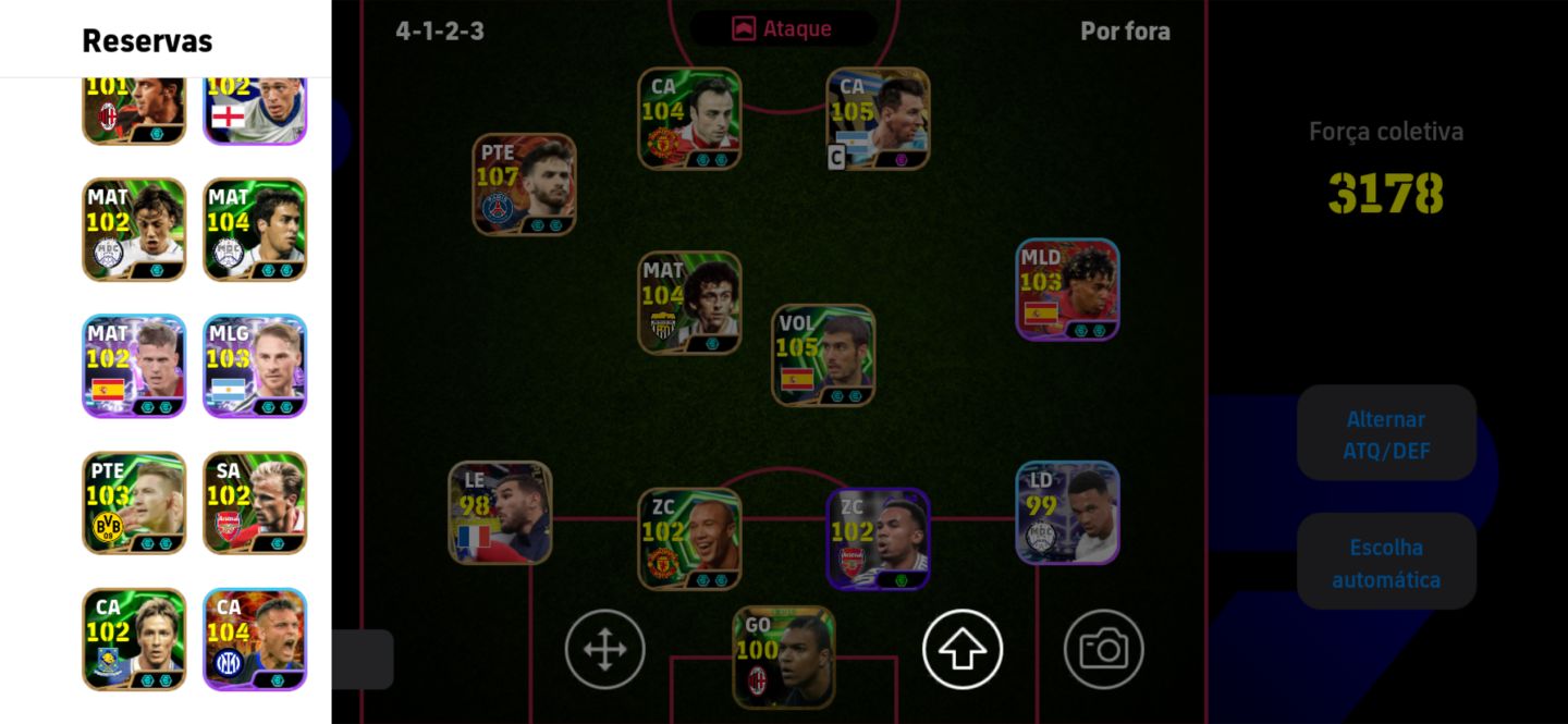 Minha conta no efootball mobile