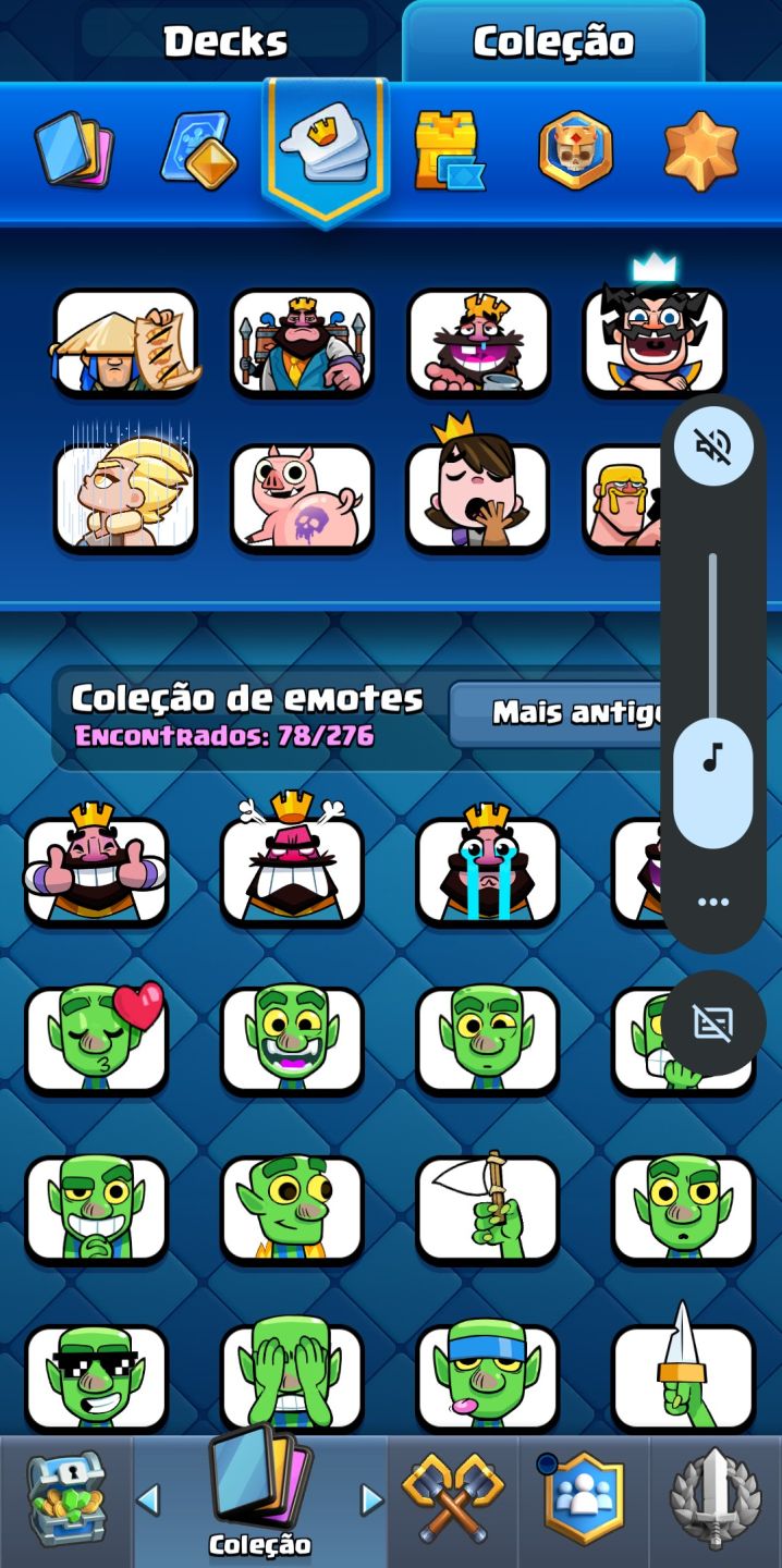 Conta Clash Royale 13k Troféus | Ranked Liberado | 11 Cartas Lvl 16 | 78 Emotes