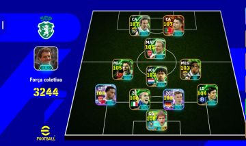 CONTA ABSURDA DE EFOOTBALL COM CR7 107 DEL PIERO 107 E PETER CECH 108