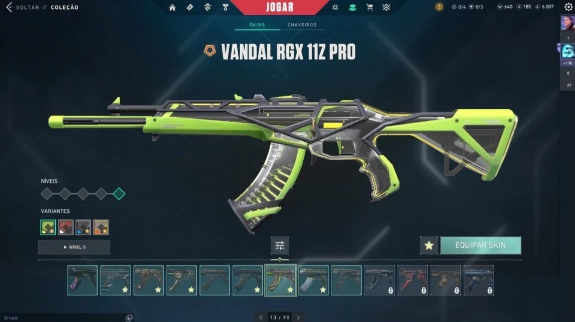 Conta Valorant completa, Karambit RGX, Vandal Kuronami, Sheriff, Operator, Ghost