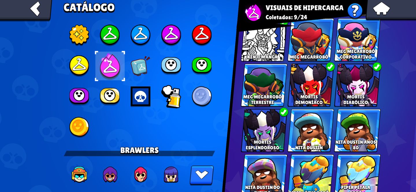 CONTA BRAWL STARS COMPLETA 35K TROFÉU(+600 gemas)
