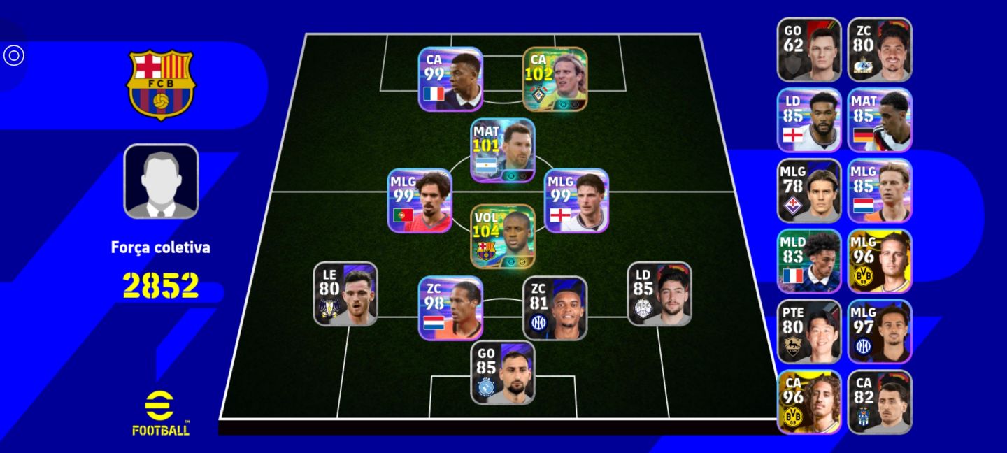 Conta iniciante efootball - yaya toure + forlan