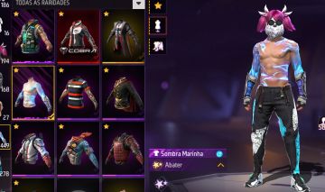Conta de Free fire skins raras duas angelicais 449 peitorais