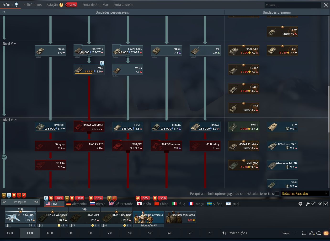 CONTA DE WAR THUNDER LEVEL 100