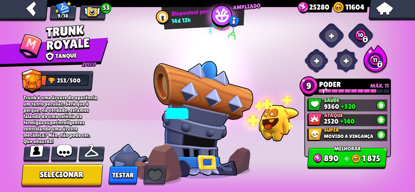 Conta Brawl Stars 65k+ | conta: 2021 | prestígio: 44 | skin: 434 | Hipercarga:85