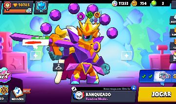 CONTA BRAWL STARS FULL ACESSO - 50K TROFEU | +280 SKINS | 102/102 BRAWLERS