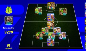 CONTA EFOOTBALL 3280 ROMÁRIO, NESTA, KAKÁ, DEL PIERO, MATHAUS, CR7, YAMAL