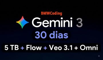 Gemini 3 Pro + 5TB + Veo 3.1 + Flow + Omni Flash - 30 Dias
