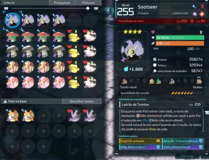 Pals Perfeitos para FARM PalWorld lvl 255 ou 80