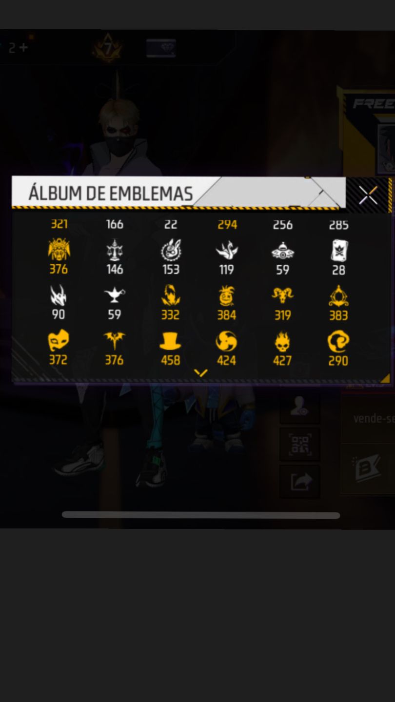 Conta de Free fire antiga nível 79