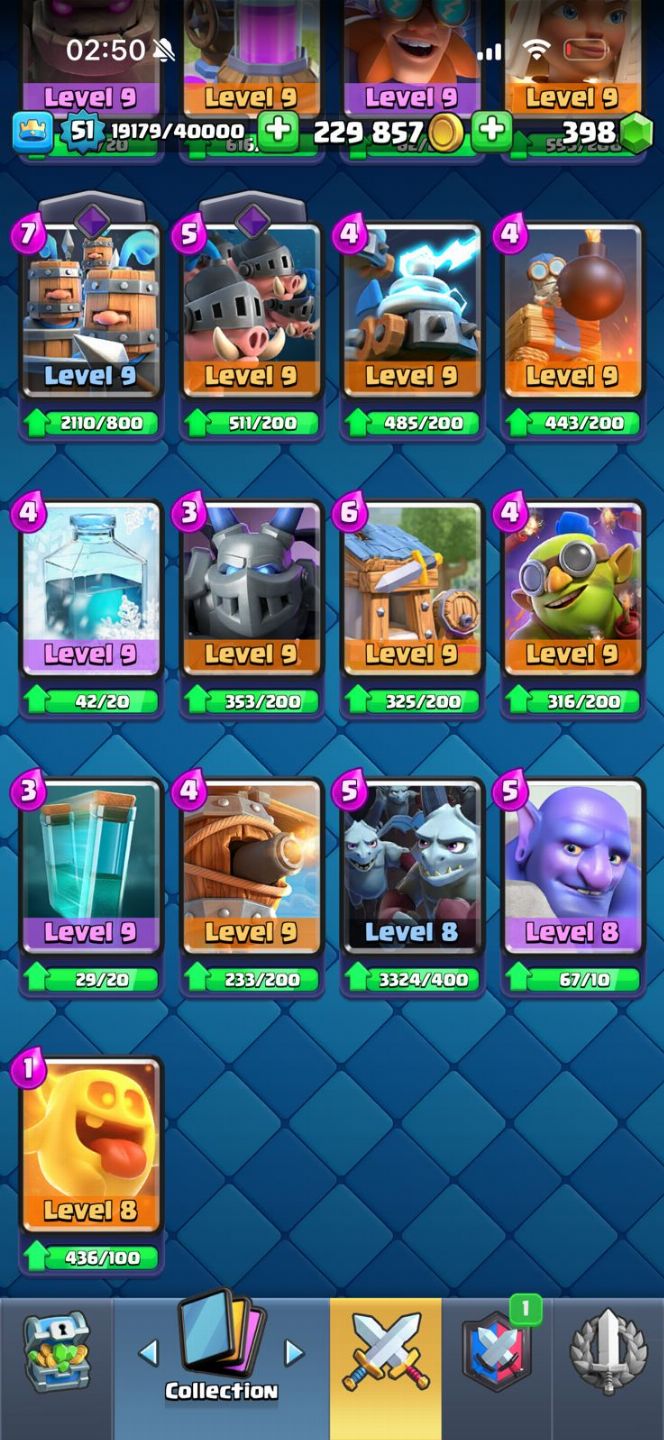 Conta clash royale 10k troféus