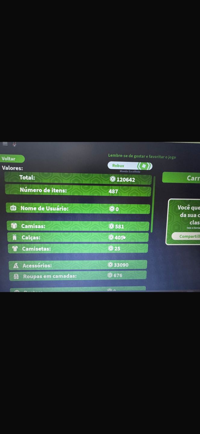 CONTA ROBLOX PREMIUM | +120K ROBUX EM INVENTÁRIO | +1 MILHÃO DE ROBUX INVESTIDO