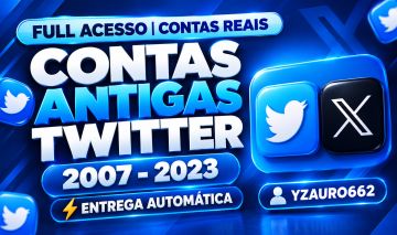 [MENOR PREÇO] CONTAS TWITTER / X ANTIGAS - COM SEGUIDORES REAIS